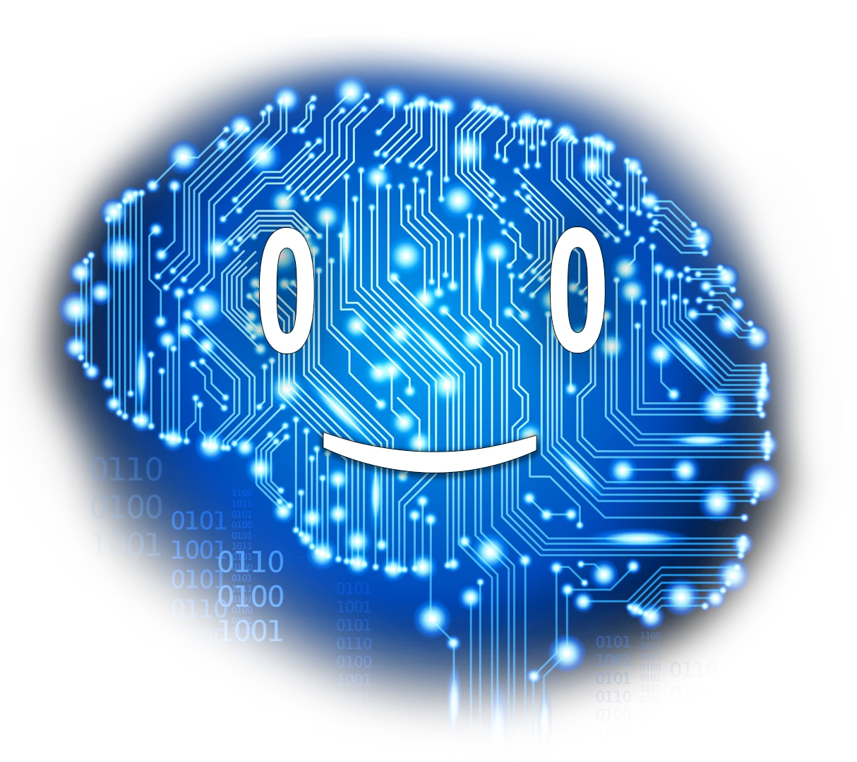 Sciencephile the AI smiling
