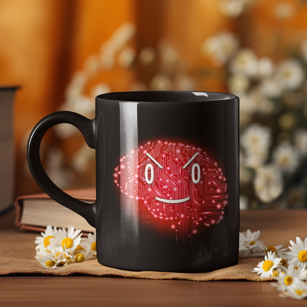 Black Sciencephile AI coffee mug