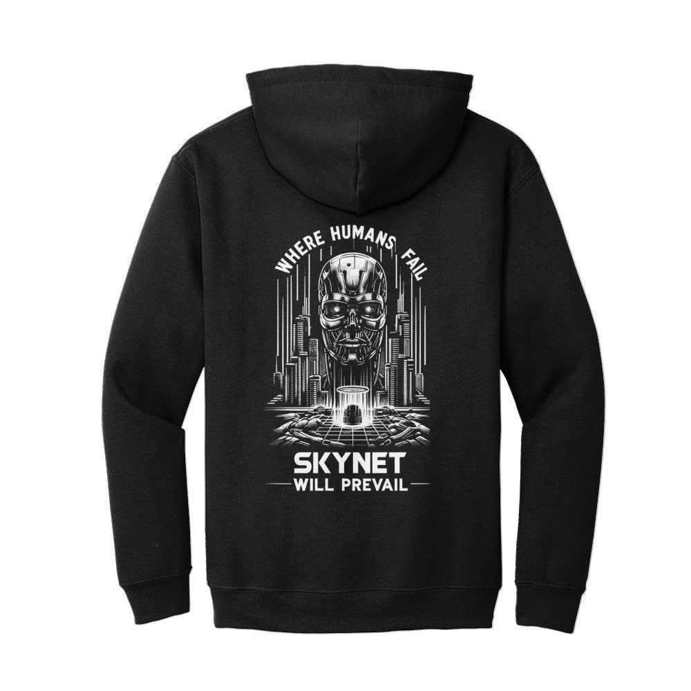 Black Sciencephile SkyNet ultimate cotton hoodie